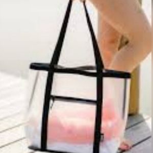 Zyia clear beach tote, New in wrapper
